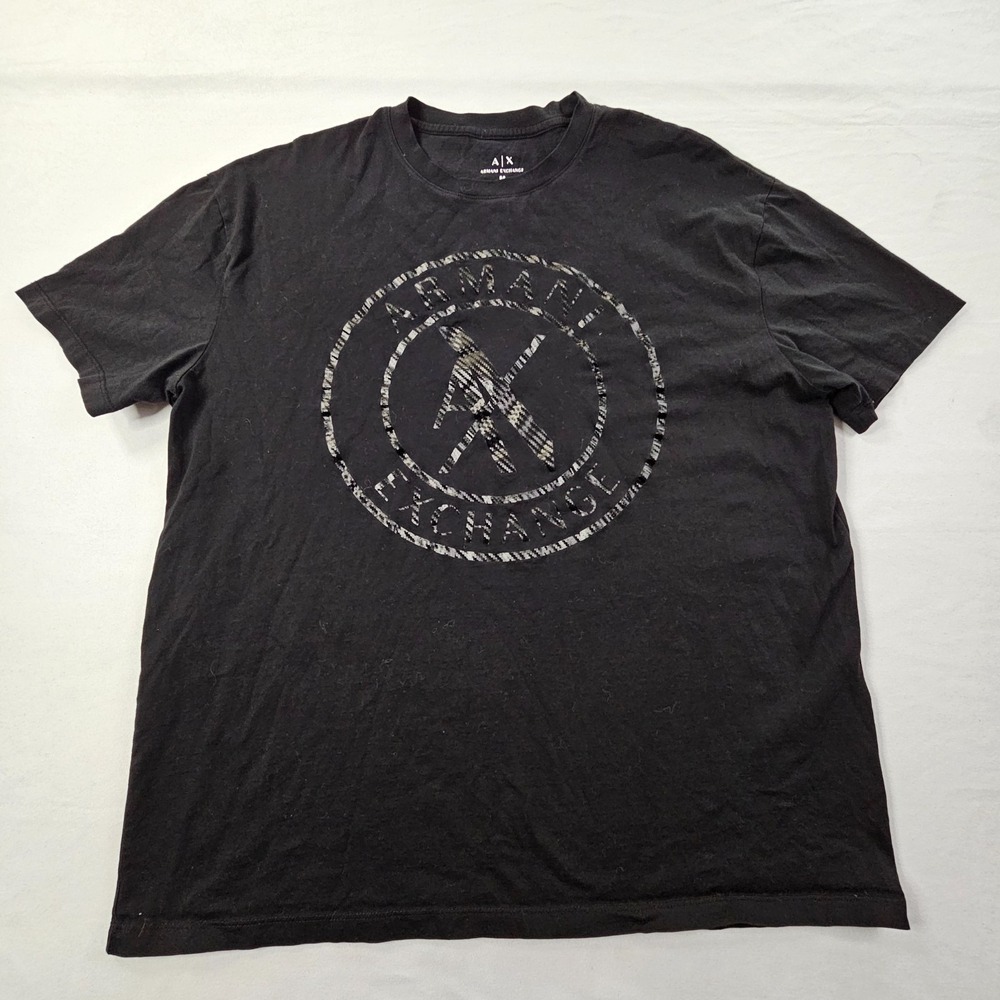 Armani Exchange Comfort Black Short Sleeve Cotton T-Shirt Men's M